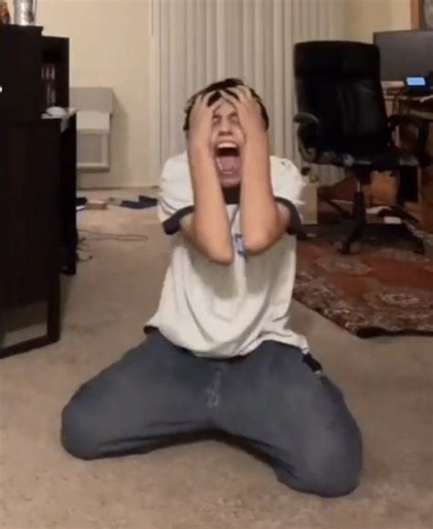 guy screaming on knees meme